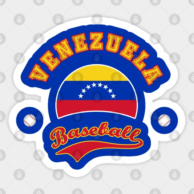 Venezuela Baseball Team Sticker by CulturedVisuals